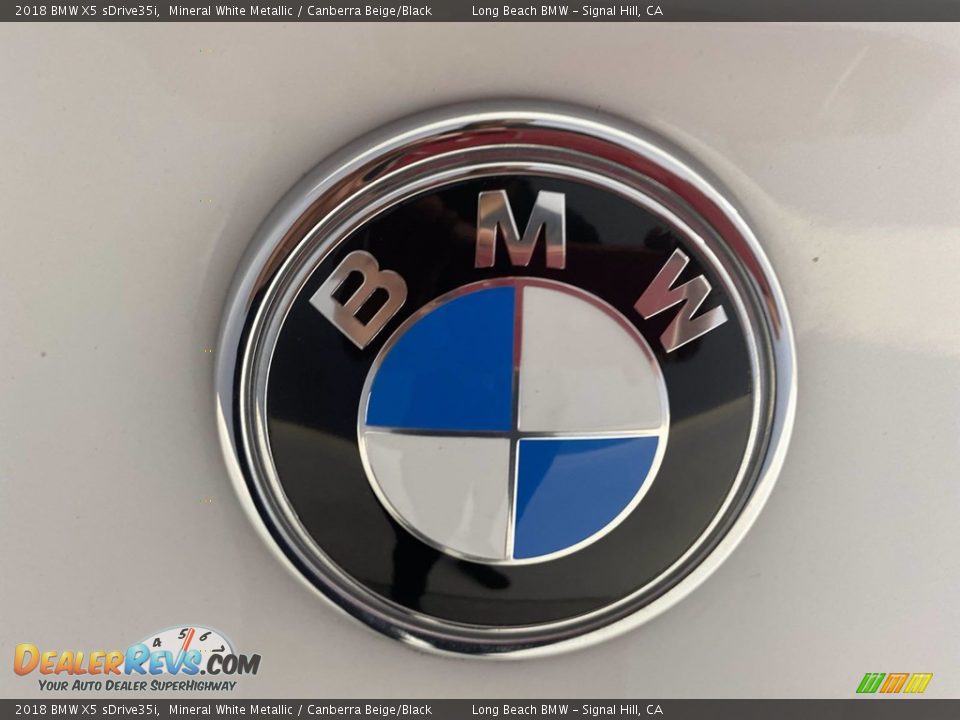 2018 BMW X5 sDrive35i Mineral White Metallic / Canberra Beige/Black Photo #10