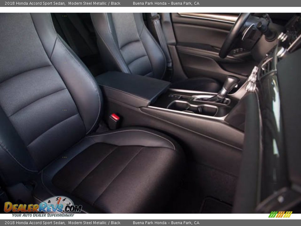 2018 Honda Accord Sport Sedan Modern Steel Metallic / Black Photo #22