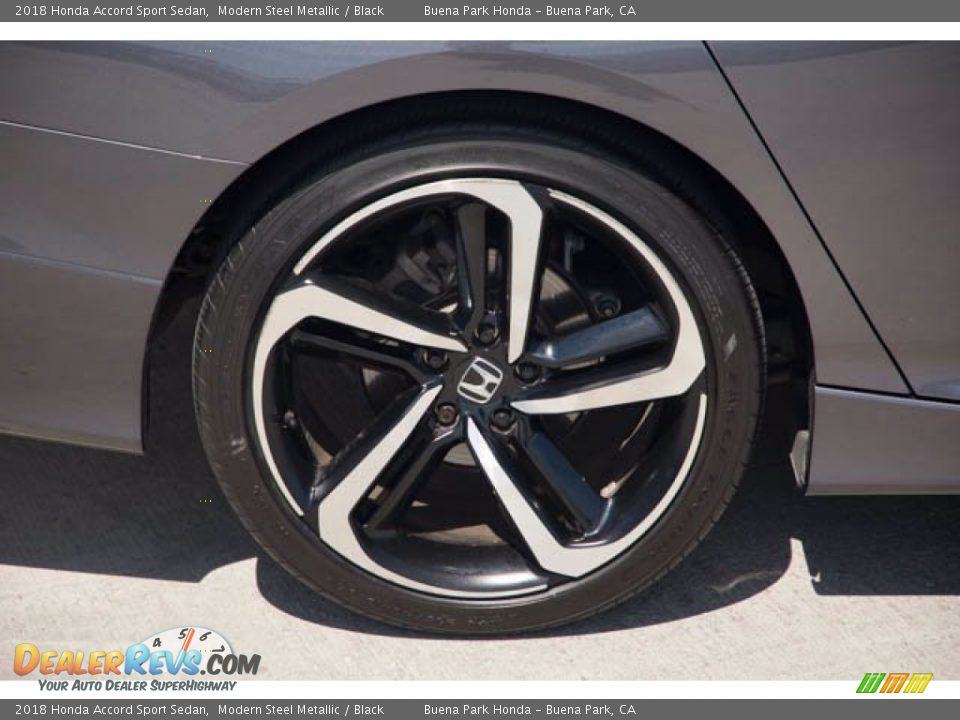 2018 Honda Accord Sport Sedan Modern Steel Metallic / Black Photo #31