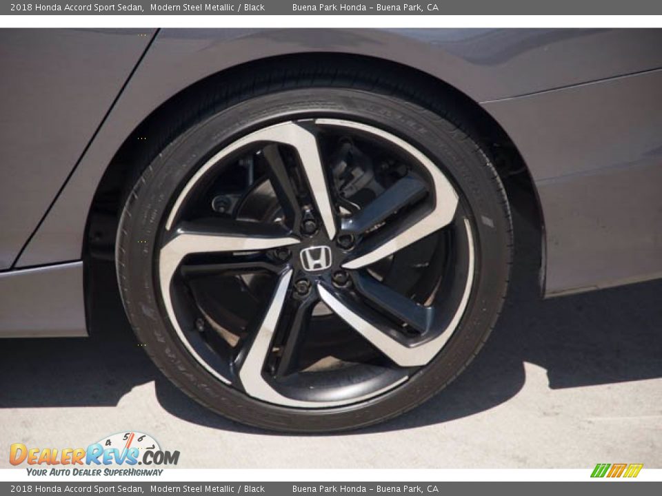 2018 Honda Accord Sport Sedan Modern Steel Metallic / Black Photo #33