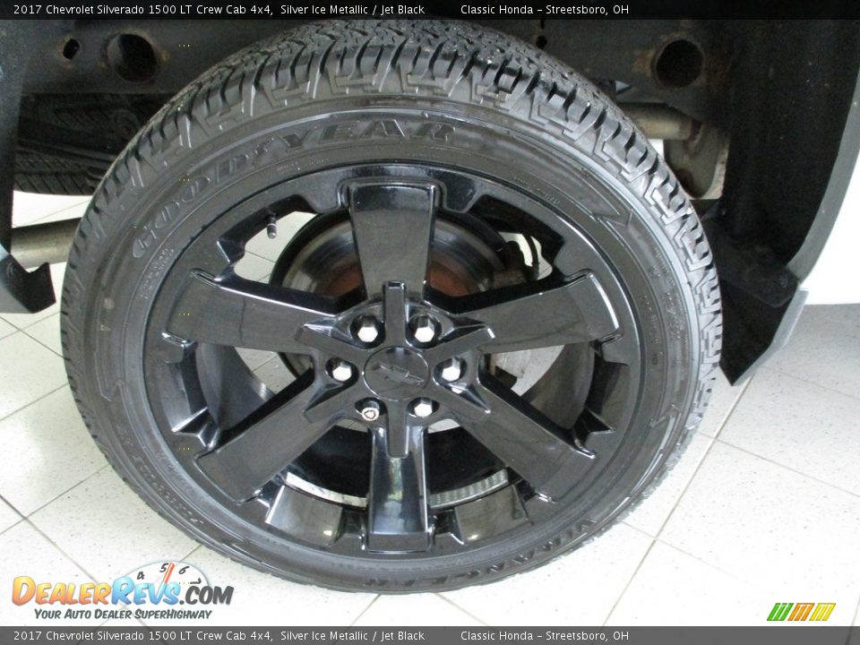 2017 Chevrolet Silverado 1500 LT Crew Cab 4x4 Silver Ice Metallic / Jet Black Photo #7