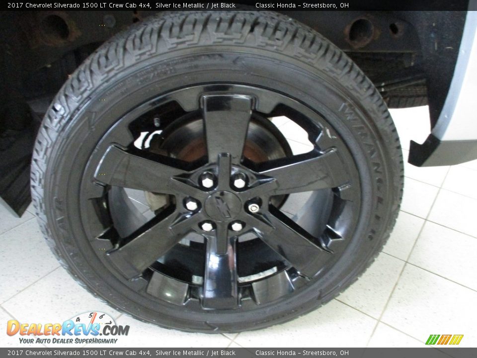 2017 Chevrolet Silverado 1500 LT Crew Cab 4x4 Silver Ice Metallic / Jet Black Photo #12