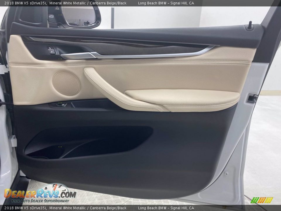 2018 BMW X5 sDrive35i Mineral White Metallic / Canberra Beige/Black Photo #32