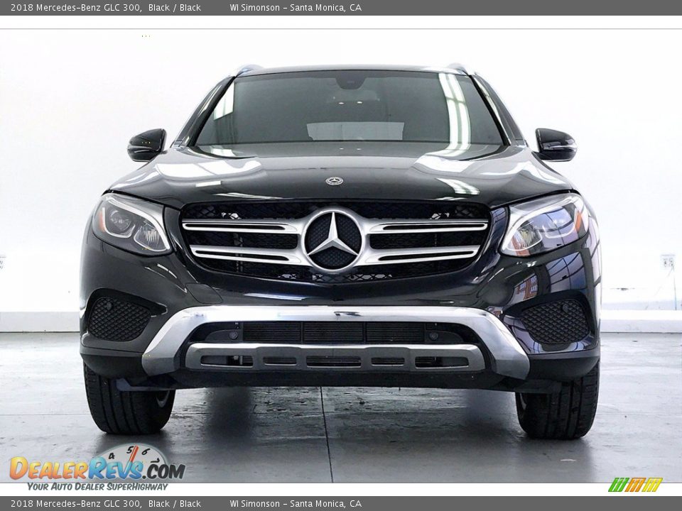 2018 Mercedes-Benz GLC 300 Black / Black Photo #2