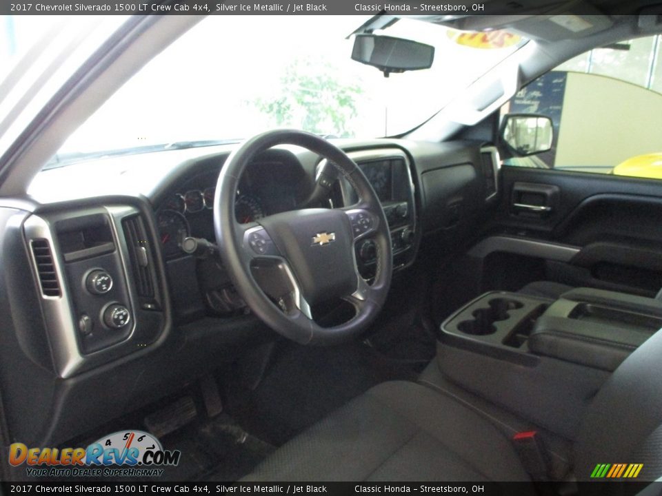 2017 Chevrolet Silverado 1500 LT Crew Cab 4x4 Silver Ice Metallic / Jet Black Photo #28