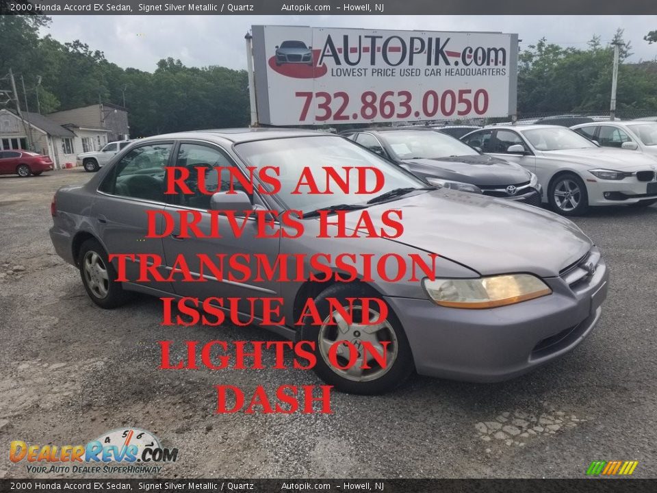 2000 Honda Accord EX Sedan Signet Silver Metallic / Quartz Photo #1