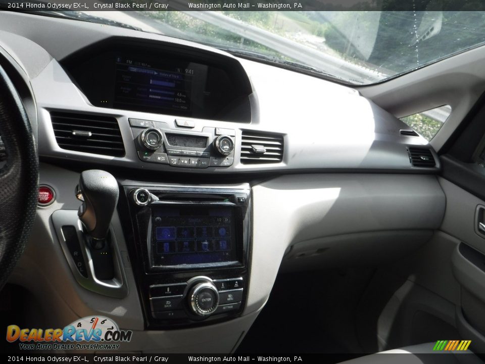 2014 Honda Odyssey EX-L Crystal Black Pearl / Gray Photo #3