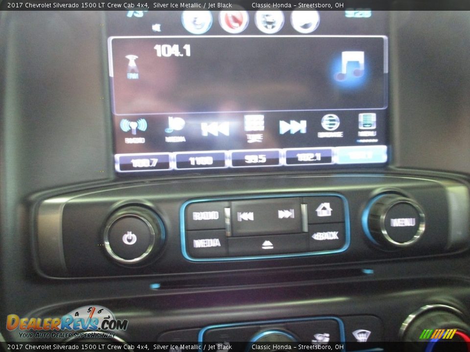 2017 Chevrolet Silverado 1500 LT Crew Cab 4x4 Silver Ice Metallic / Jet Black Photo #36