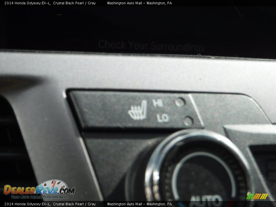 2014 Honda Odyssey EX-L Crystal Black Pearl / Gray Photo #6