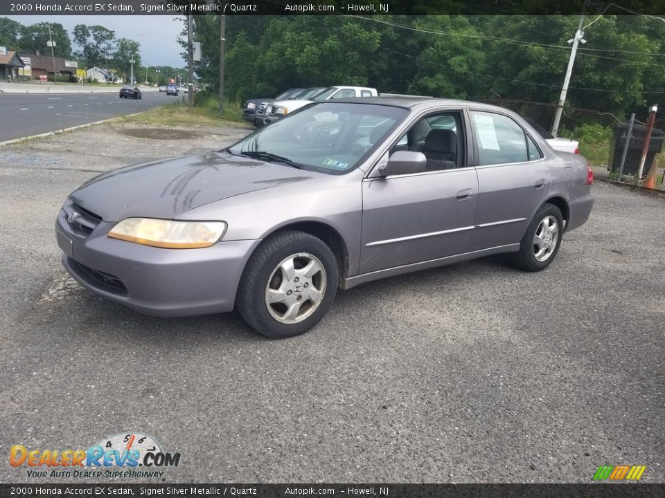 2000 Honda Accord EX Sedan Signet Silver Metallic / Quartz Photo #7