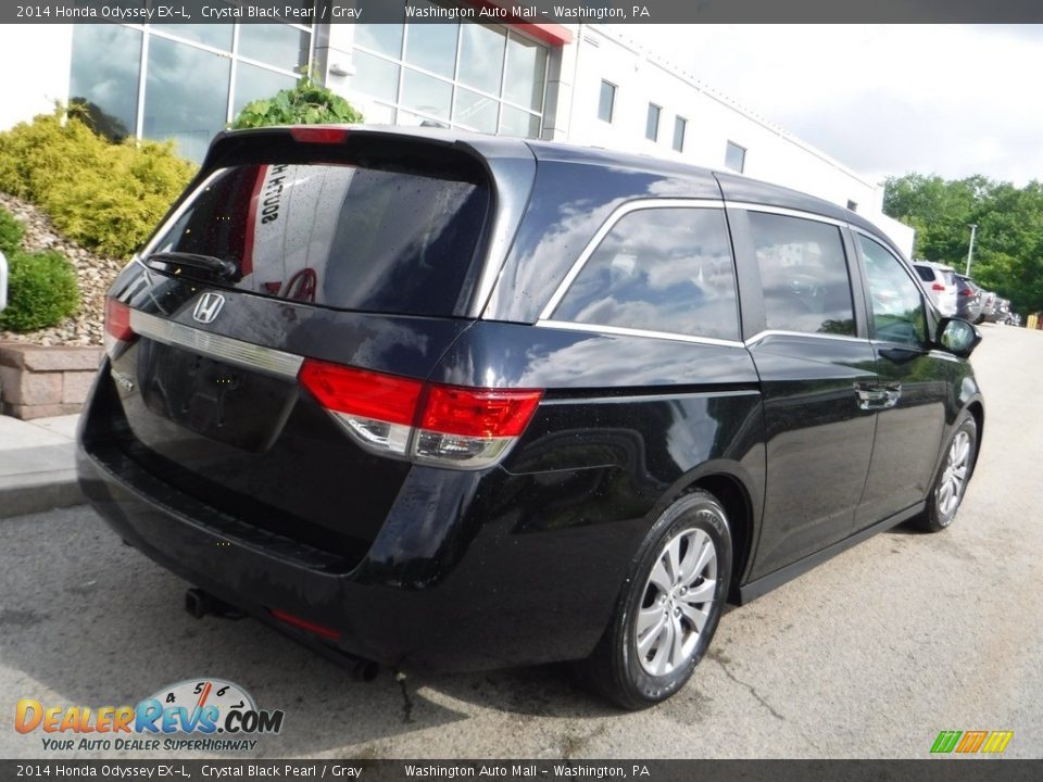 2014 Honda Odyssey EX-L Crystal Black Pearl / Gray Photo #14