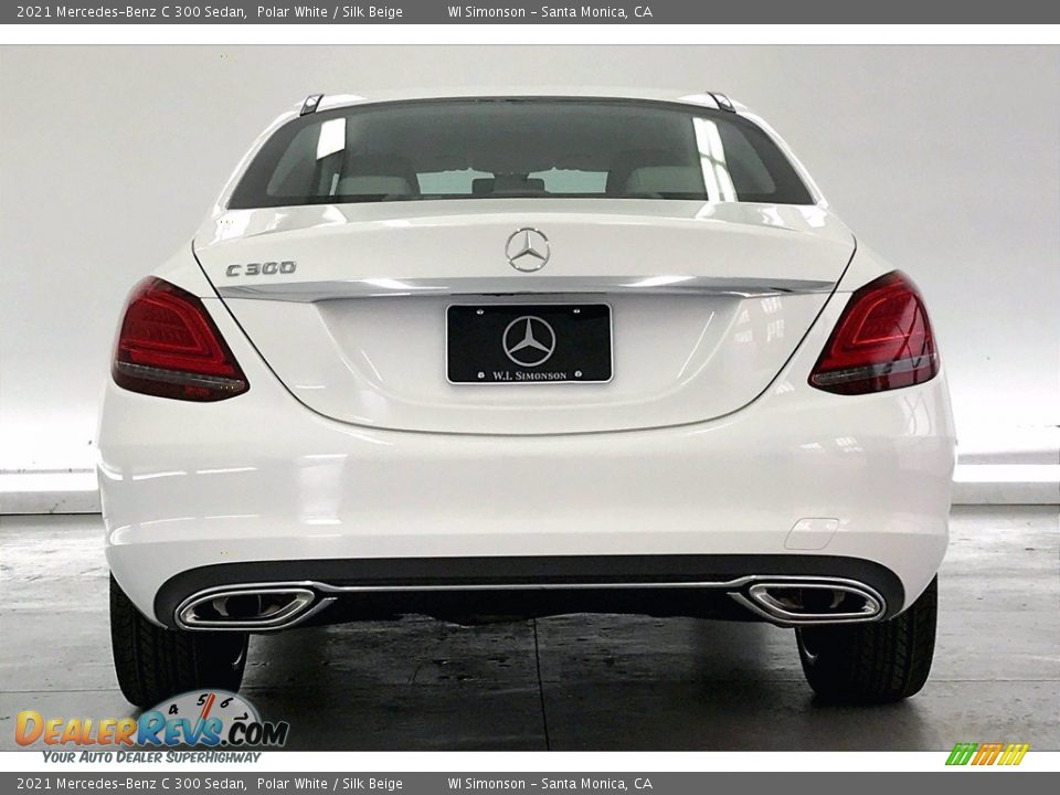 2021 Mercedes-Benz C 300 Sedan Polar White / Silk Beige Photo #3