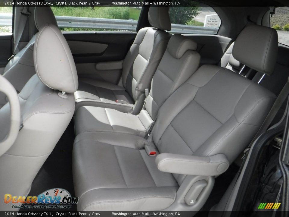 2014 Honda Odyssey EX-L Crystal Black Pearl / Gray Photo #25