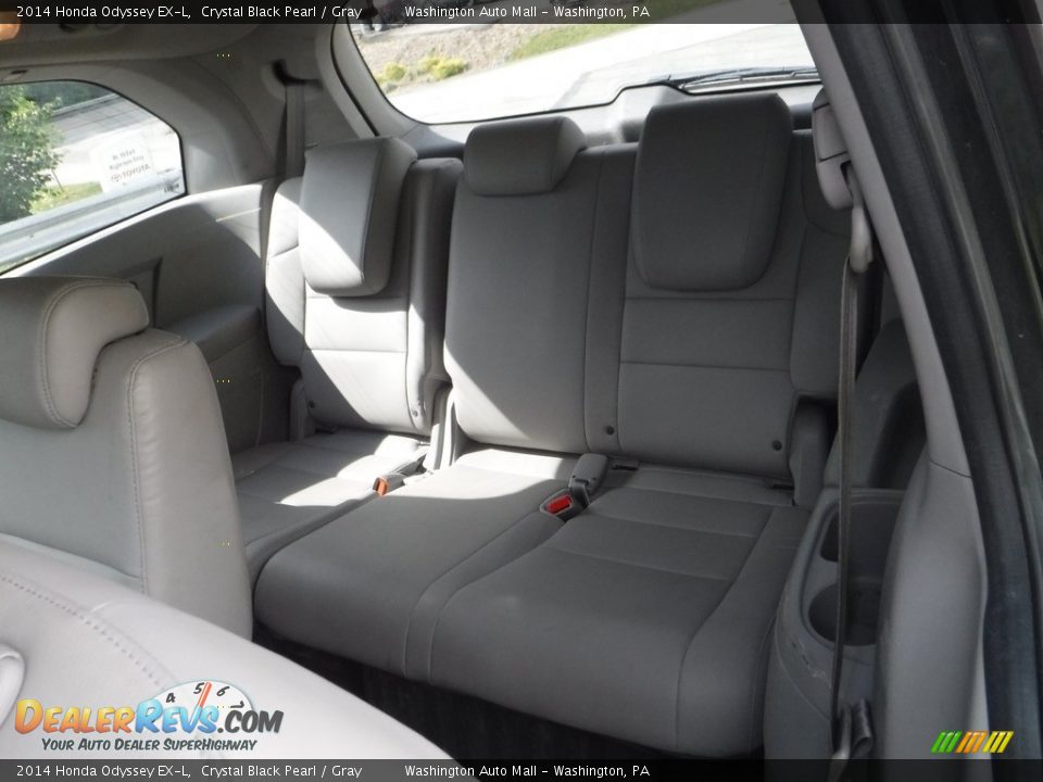 2014 Honda Odyssey EX-L Crystal Black Pearl / Gray Photo #26