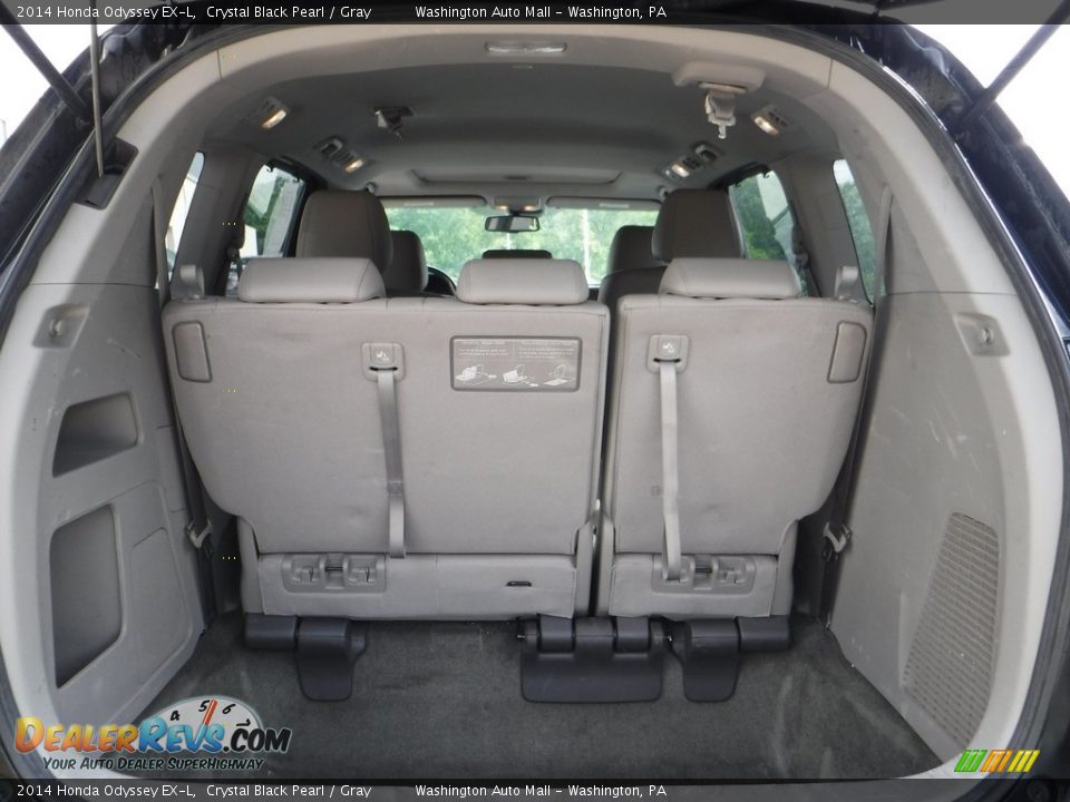 2014 Honda Odyssey EX-L Crystal Black Pearl / Gray Photo #27