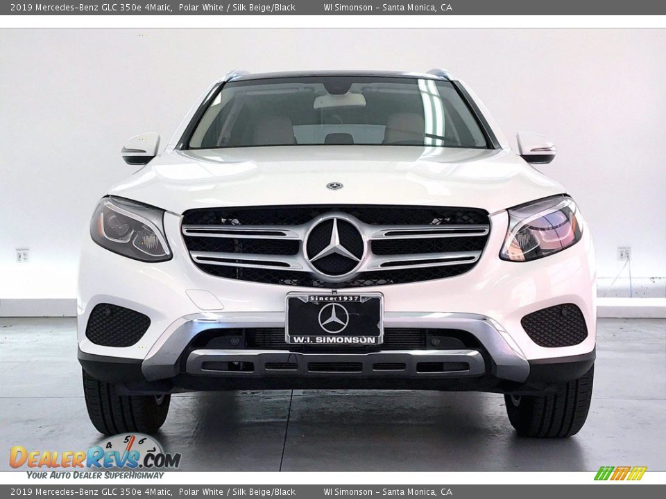 2019 Mercedes-Benz GLC 350e 4Matic Polar White / Silk Beige/Black Photo #2