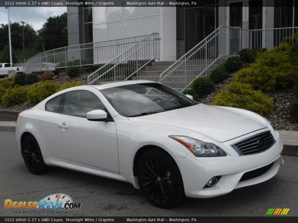 2013 Infiniti G 37 x AWD Coupe Moonlight White / Graphite Photo #1