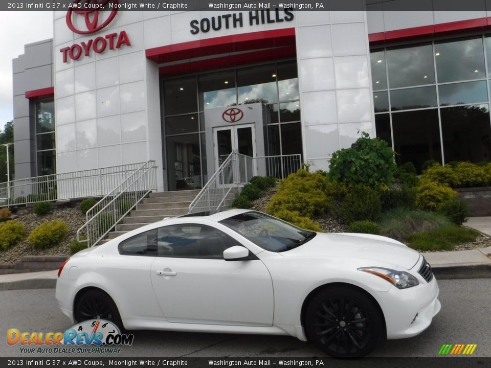 2013 Infiniti G 37 x AWD Coupe Moonlight White / Graphite Photo #2