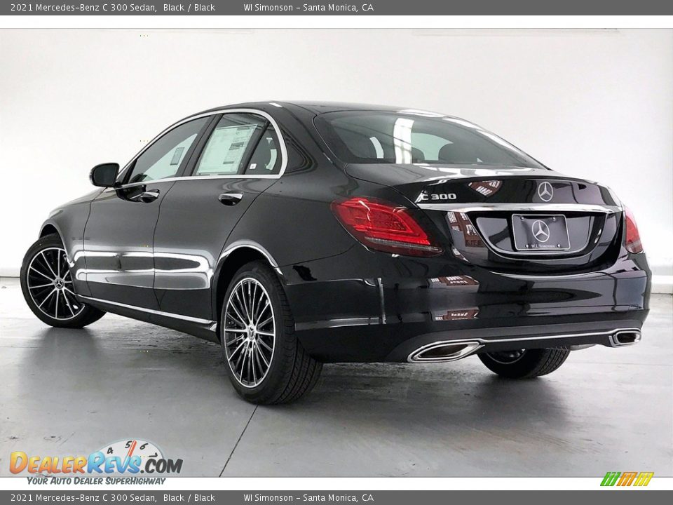 2021 Mercedes-Benz C 300 Sedan Black / Black Photo #2