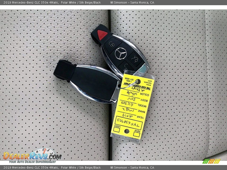 2019 Mercedes-Benz GLC 350e 4Matic Polar White / Silk Beige/Black Photo #11