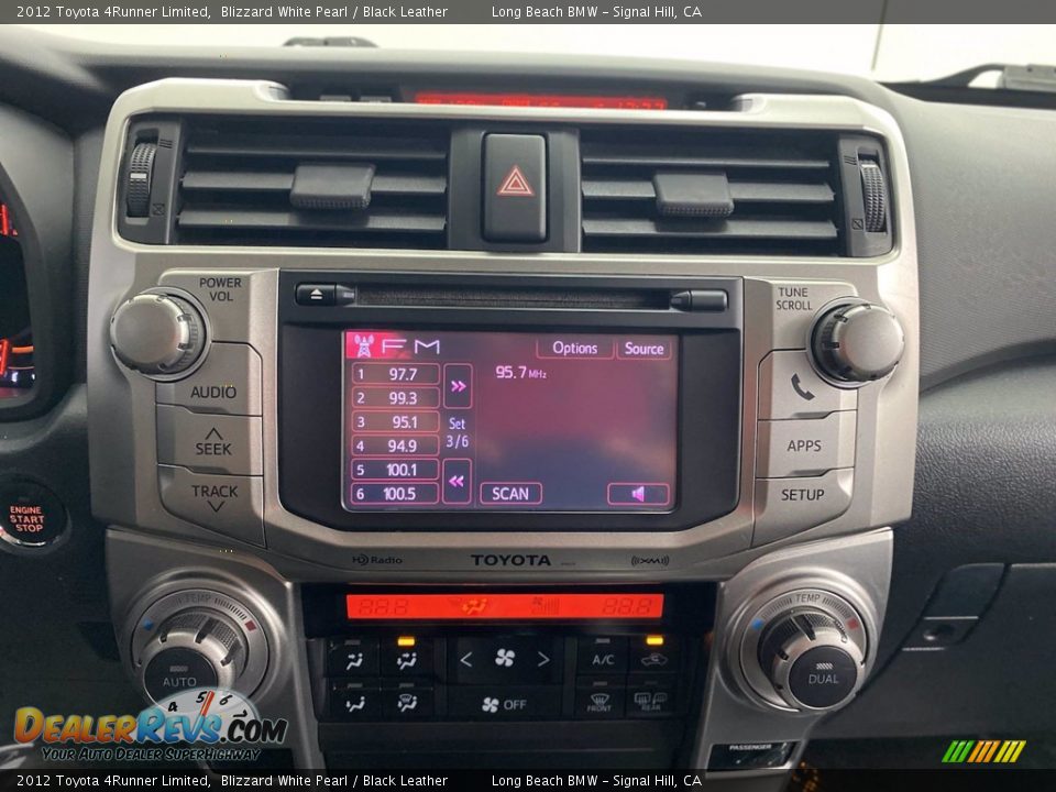 2012 Toyota 4Runner Limited Blizzard White Pearl / Black Leather Photo #19