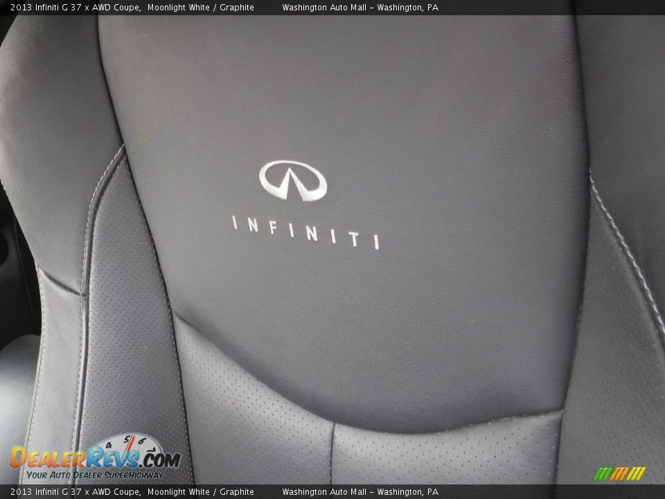 2013 Infiniti G 37 x AWD Coupe Moonlight White / Graphite Photo #22