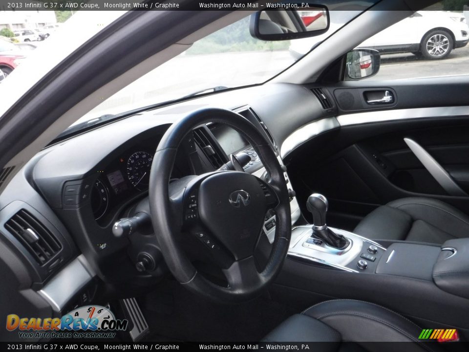 2013 Infiniti G 37 x AWD Coupe Moonlight White / Graphite Photo #26