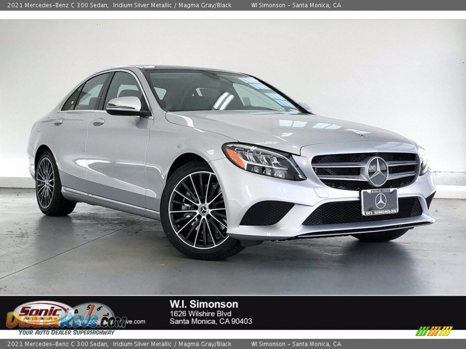 2021 Mercedes-Benz C 300 Sedan Iridium Silver Metallic / Magma Gray/Black Photo #1