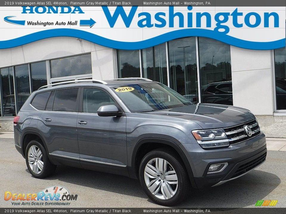 2019 Volkswagen Atlas SEL 4Motion Platinum Gray Metallic / Titan Black Photo #1