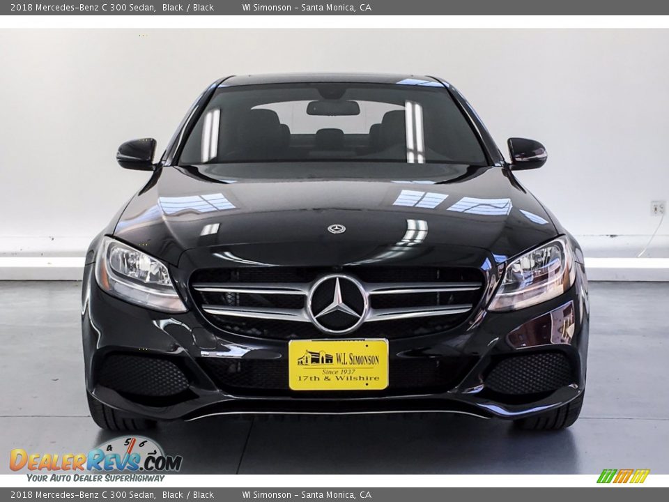 2018 Mercedes-Benz C 300 Sedan Black / Black Photo #2