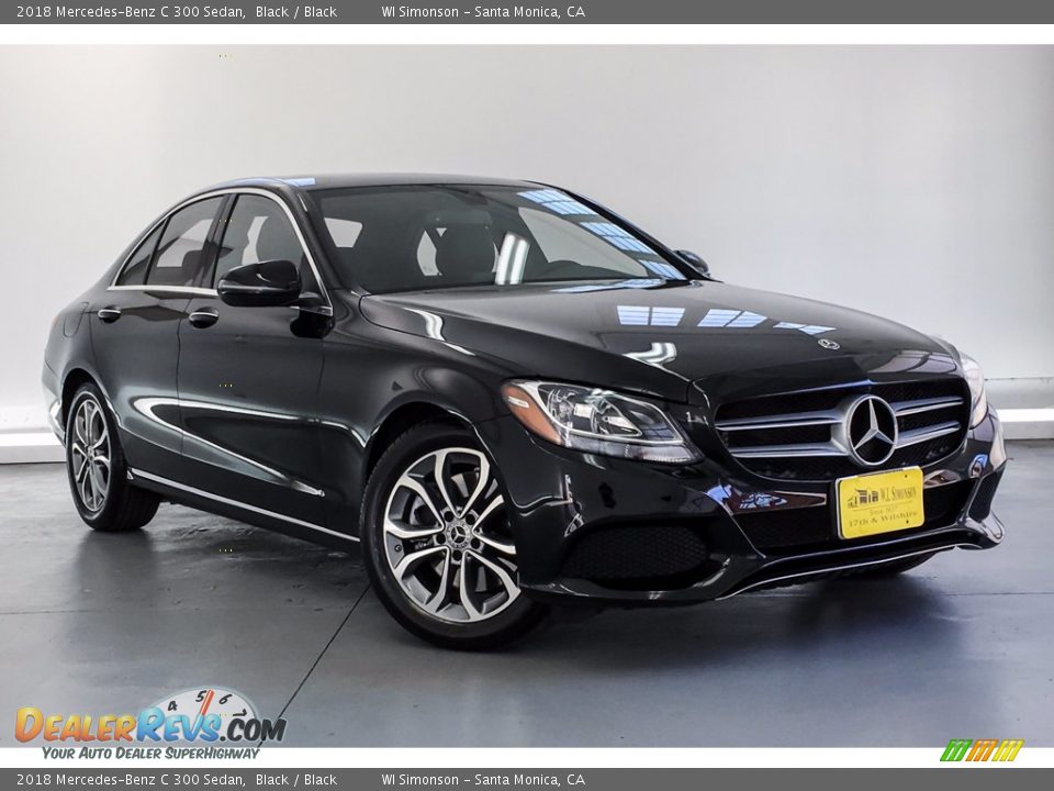 2018 Mercedes-Benz C 300 Sedan Black / Black Photo #14