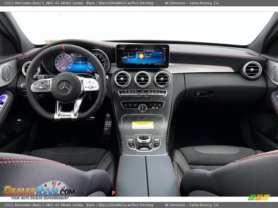 Dashboard of 2021 Mercedes-Benz C AMG 43 4Matic Sedan Photo #6