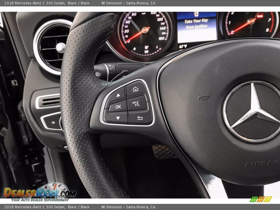 2018 Mercedes-Benz C 300 Sedan Black / Black Photo #19