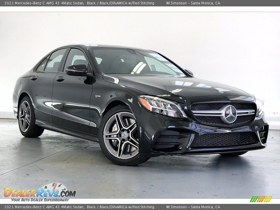 Front 3/4 View of 2021 Mercedes-Benz C AMG 43 4Matic Sedan Photo #12