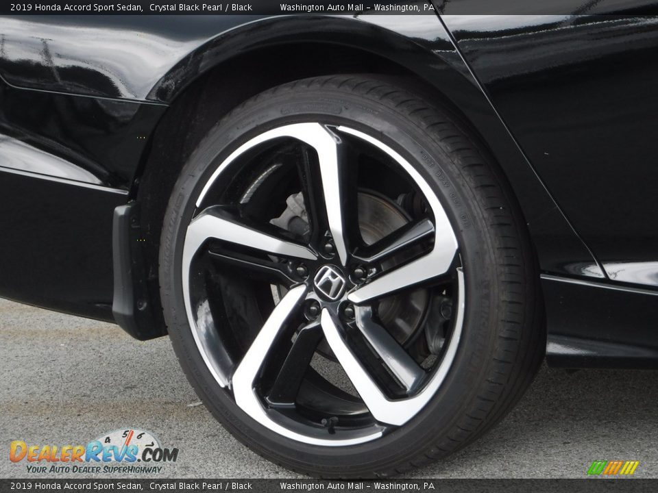 2019 Honda Accord Sport Sedan Crystal Black Pearl / Black Photo #3