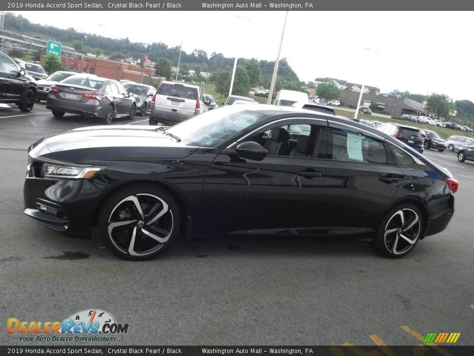 2019 Honda Accord Sport Sedan Crystal Black Pearl / Black Photo #7
