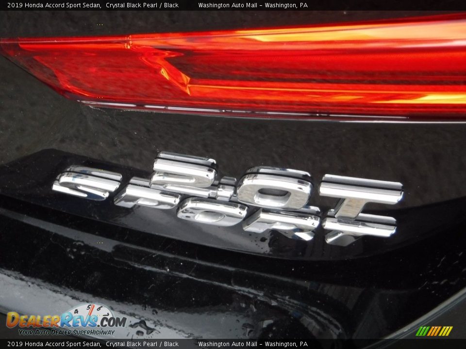 2019 Honda Accord Sport Sedan Crystal Black Pearl / Black Photo #11