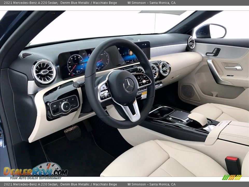 2021 Mercedes-Benz A 220 Sedan Denim Blue Metallic / Macchiato Beige Photo #4