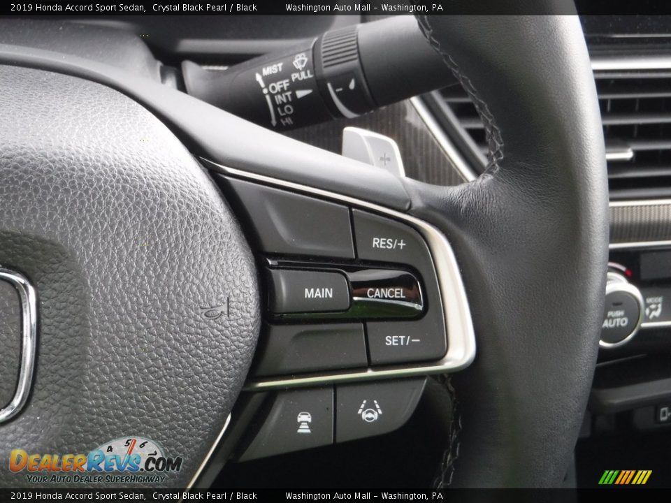 2019 Honda Accord Sport Sedan Crystal Black Pearl / Black Photo #20