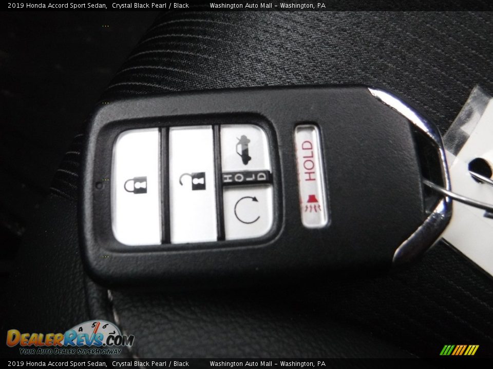 2019 Honda Accord Sport Sedan Crystal Black Pearl / Black Photo #30
