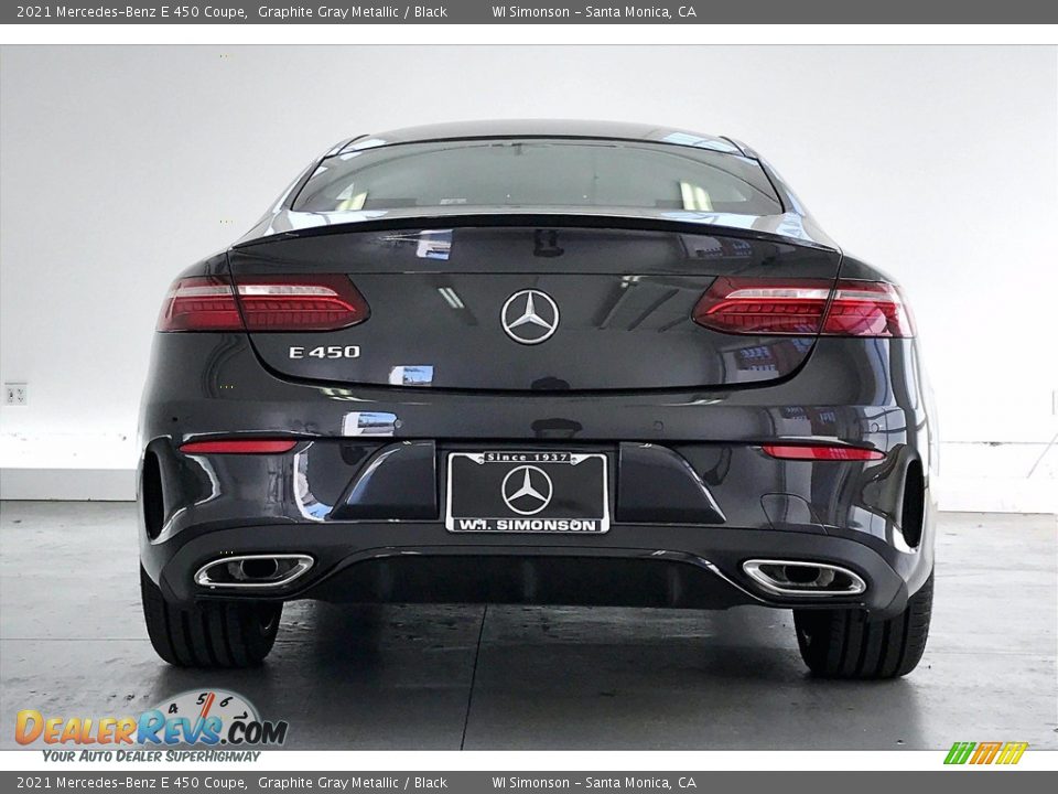 2021 Mercedes-Benz E 450 Coupe Graphite Gray Metallic / Black Photo #3