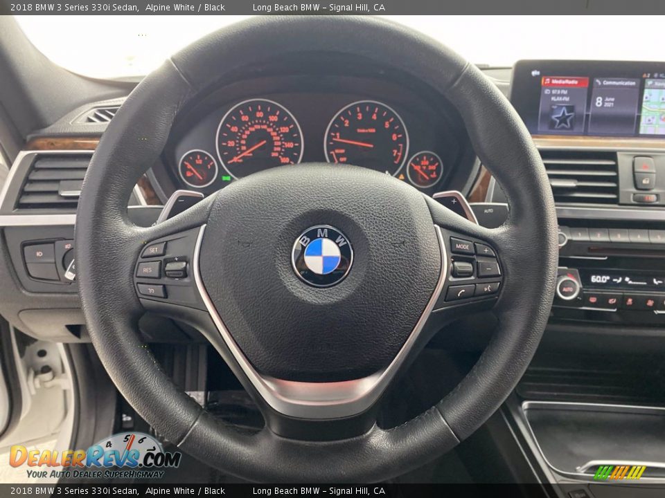 2018 BMW 3 Series 330i Sedan Alpine White / Black Photo #18