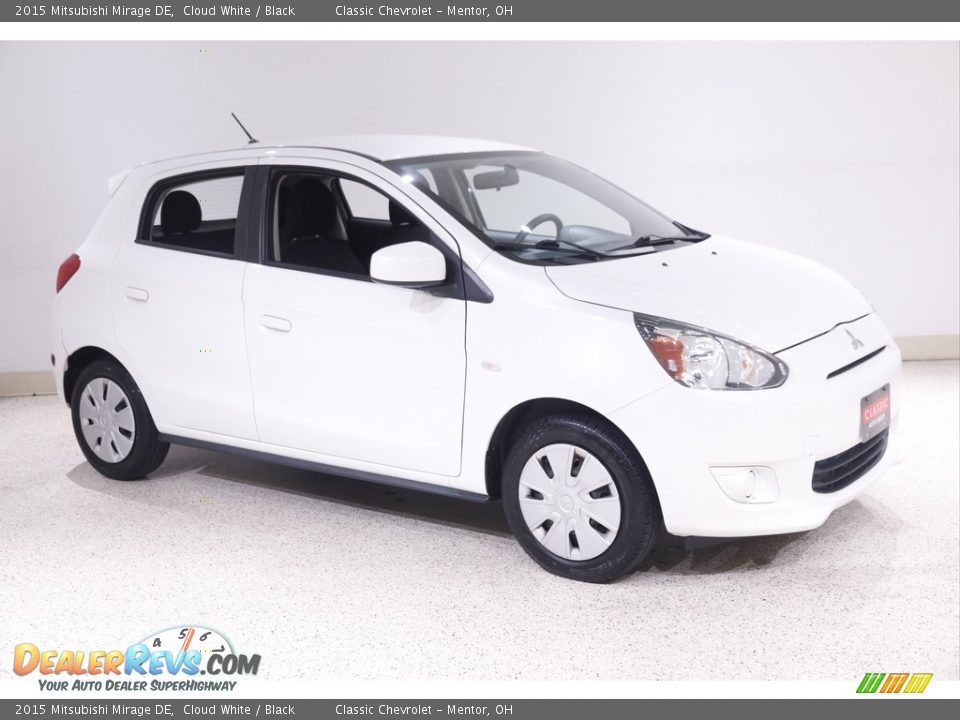 Cloud White 2015 Mitsubishi Mirage DE Photo #1