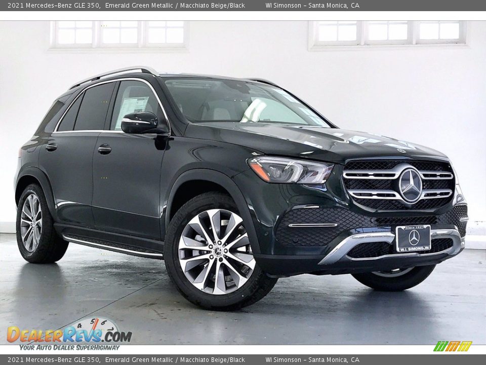 2021 Mercedes-Benz GLE 350 Emerald Green Metallic / Macchiato Beige/Black Photo #12