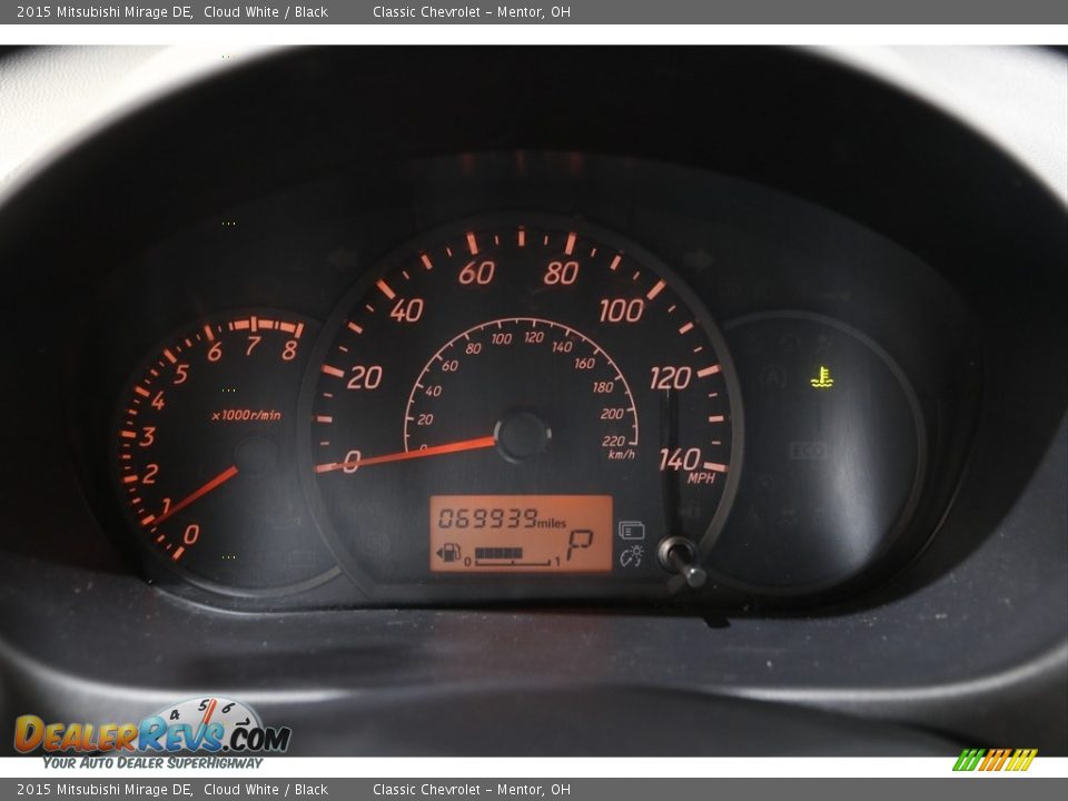 2015 Mitsubishi Mirage DE Gauges Photo #8