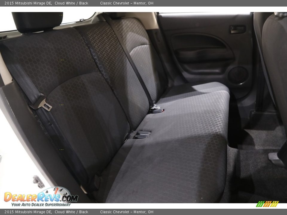 Rear Seat of 2015 Mitsubishi Mirage DE Photo #12