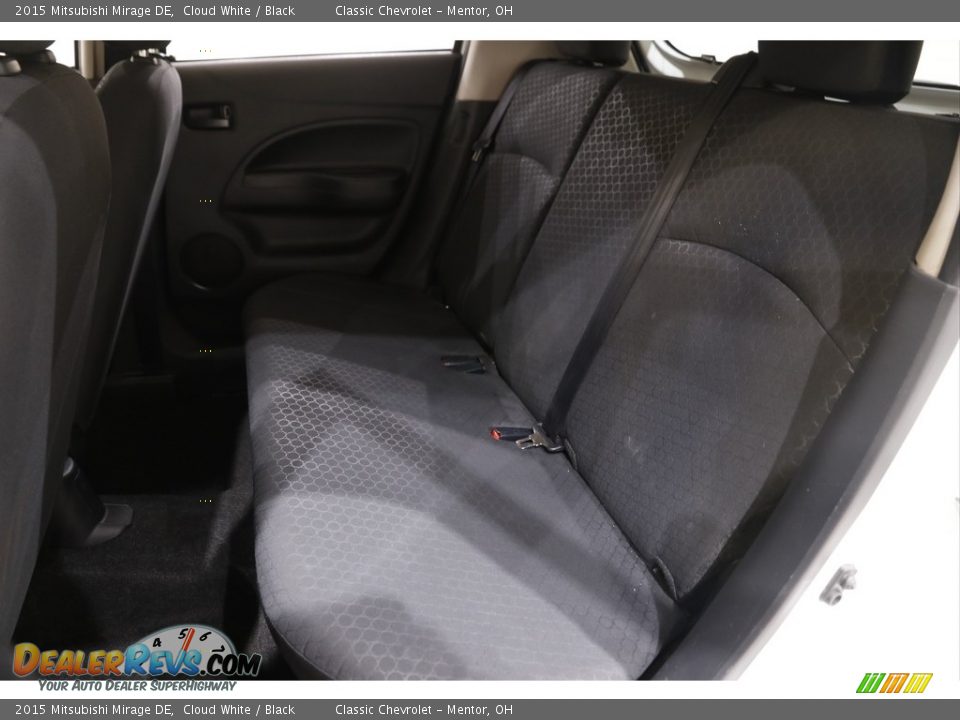 Rear Seat of 2015 Mitsubishi Mirage DE Photo #13