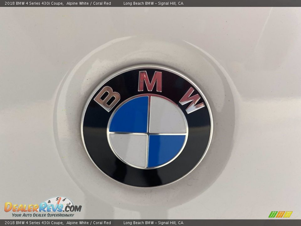 2018 BMW 4 Series 430i Coupe Alpine White / Coral Red Photo #10