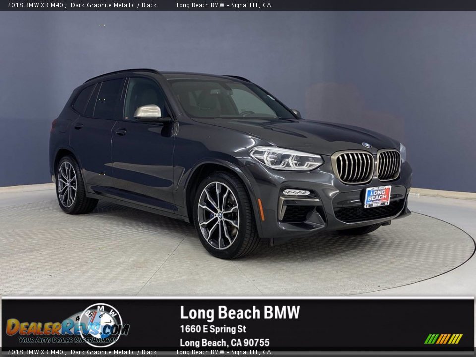 2018 BMW X3 M40i Dark Graphite Metallic / Black Photo #1