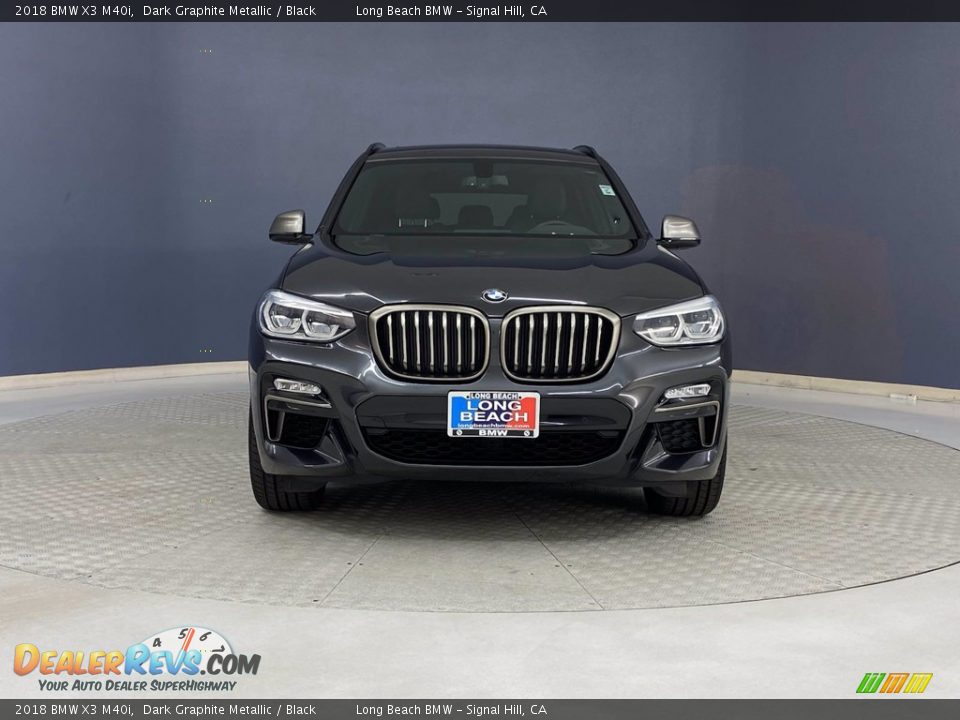 2018 BMW X3 M40i Dark Graphite Metallic / Black Photo #2